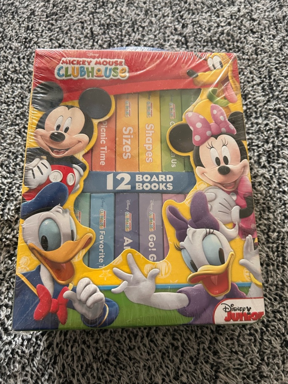Disney Mickey Mouse Clubhouse 12-Book Board Book Set - Multicolor
